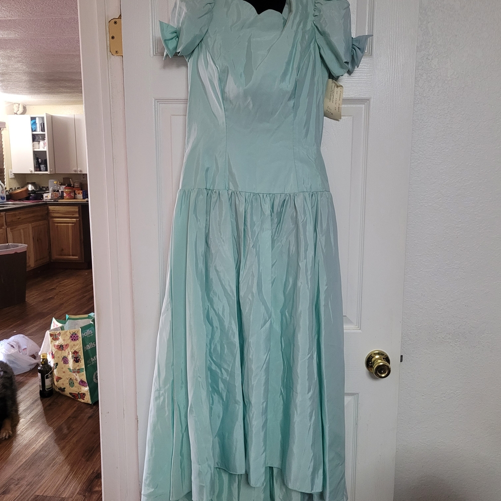 Vintage Elegant Light Blue Gown